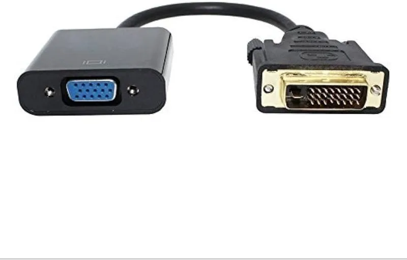 Kabel VGA-DVI w domowym biurze