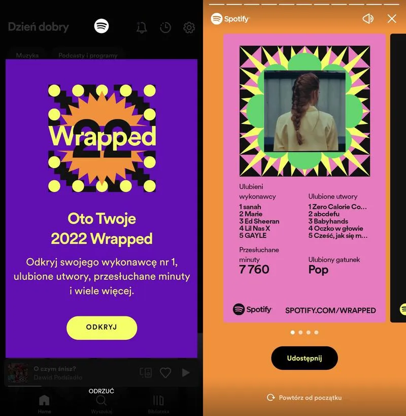 Podsumowanie roku Spotify