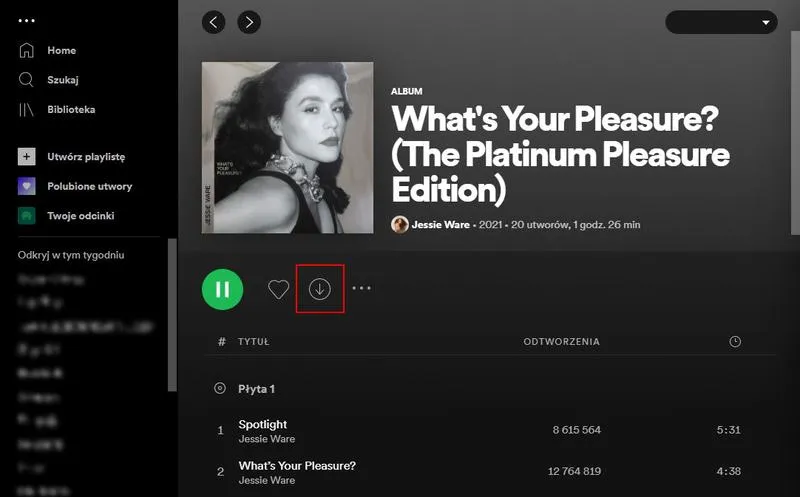 Spotify Premium z offline