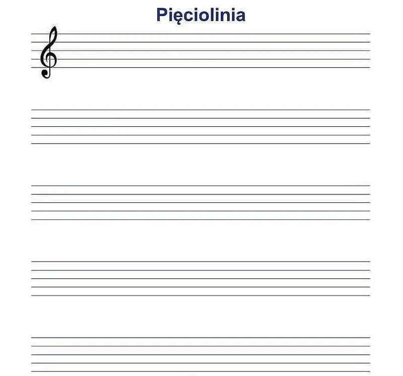 Zapis gamy na pięciolinii